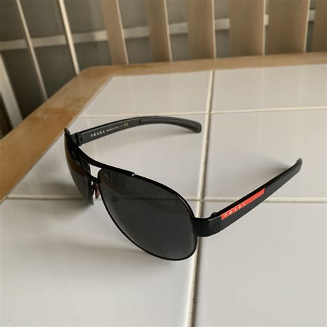 prada sunglasses 1b0-1a1125 3n|Prada SPS 50I 62 12 Sunglasses Black Frame Only 1BO.